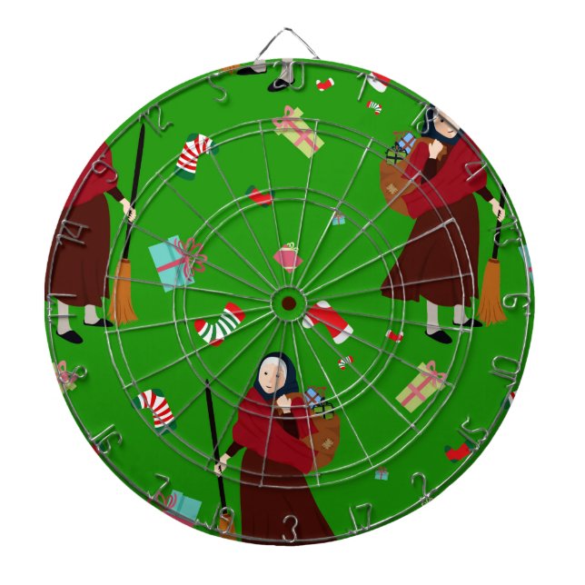 christmas witch Befana Dartboard (Front)