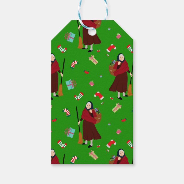 christmas witch Befana Gift Tags (Front)