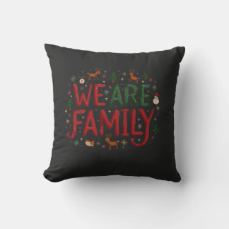 Christmas with famiy i better throw pillow