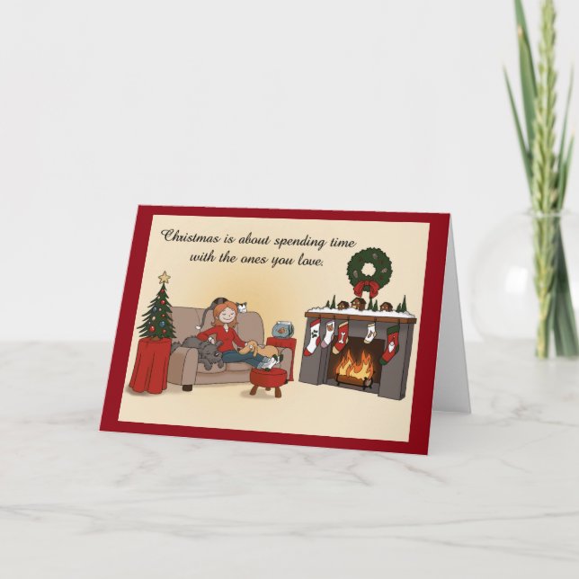 Christmas with Loved Ones Holiday Card (Front)