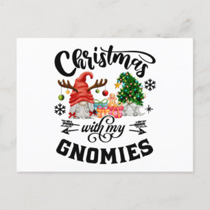 Christmas With My Gnomies Christmas Gnome Postcard
