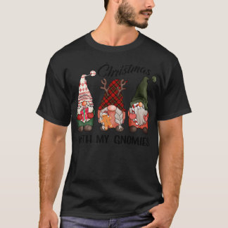 Christmas With My Gnomies Funny Christmas Shirt Gn