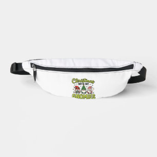 Christmas With My Gnomies Gnome Design Fanny Pack
