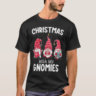 Christmas With My Gnomies Holiday Gnome T-Shirt