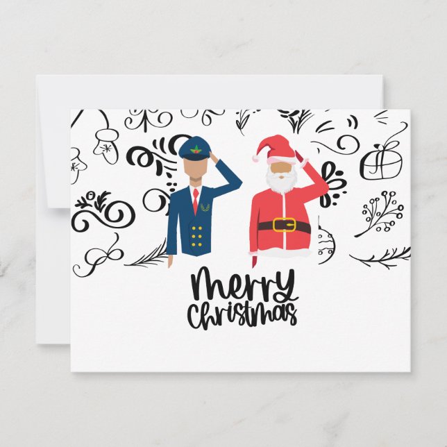 Christmas with Santa Claus for Pilot Holiday Card (Front)