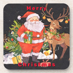 Christmas with Santa- Holiday Season Coaster