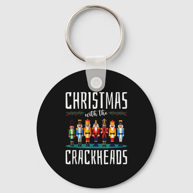 Christmas With The Crackheads Funny Family Ugly Nu Keychain (Front)