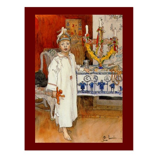 Christmas with Ulf 1894 Postcard