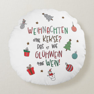 Christmas without cookies? funny Christmas pillow