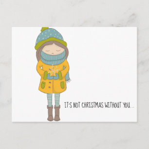 Christmas Without You Holiday Postcard