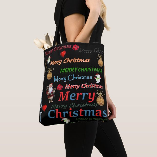 Christmas Women's Tote Bags, Merry Christmas (Close Up)