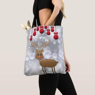 Christmas Women's Tote Bags, Reindeer Bag