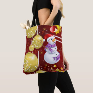 Christmas Women's Tote Bags, Snowman Bag