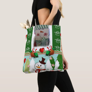 Christmas Women's Tote Bags, Snowman Bag