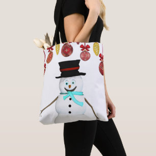 Christmas Women's Tote Bags, Snowman Bag
