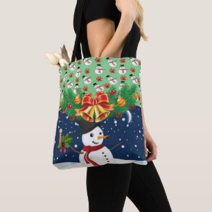 Christmas Women's Tote Bags, Snowman Bag