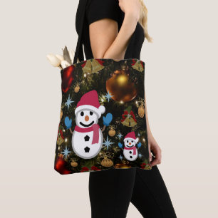 Christmas Women's Tote Bags, Snowman Bag