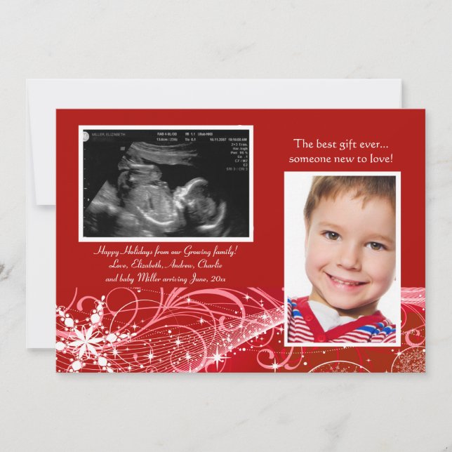 Christmas Wonder Holiday Photo Card (Front)