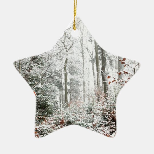 Christmas Woodland Ceramic Ornament