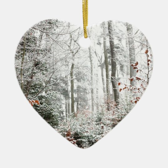 Christmas Woodland Ceramic Ornament