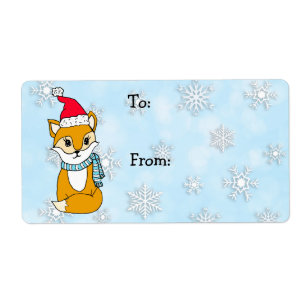 Christmas Woodland Fox To and From