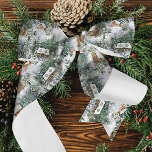 Christmas Woodland Rustic Winter Satin Ribbon