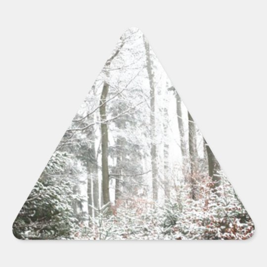 Christmas Woodland Triangle Sticker