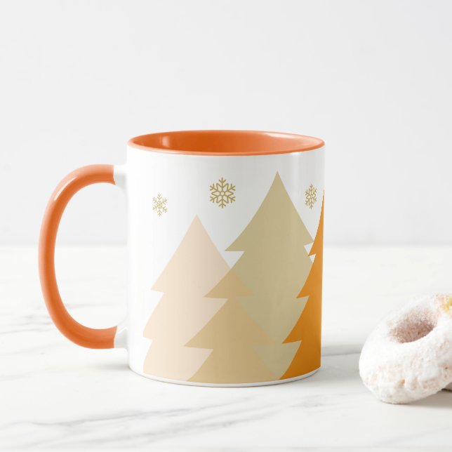 Christmas Woodlands Coffee Mug (With Donut)