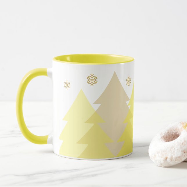 Christmas Woodlands Coffee Mug (With Donut)