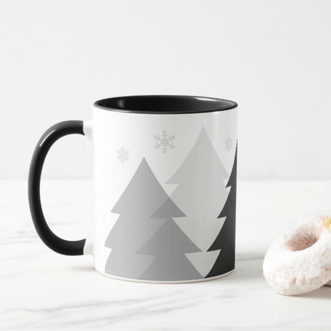 Christmas Woodlands Coffee Mug (With Donut)