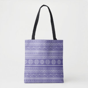 Christmas Wool Knit Sweater Christmas Holiday Tote Bag