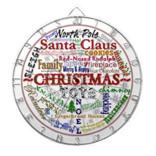 Christmas Word-Art - Dart Board