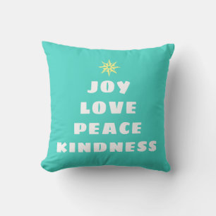 Christmas Words Holiday Throw Pillow