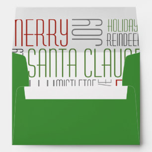 Christmas Words - Holidayzfordayz Envelopes