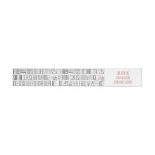 Christmas Words - Holidayzfordayz Wrap Around Label