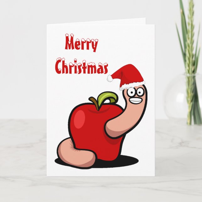 Christmas Worm Card (Front)