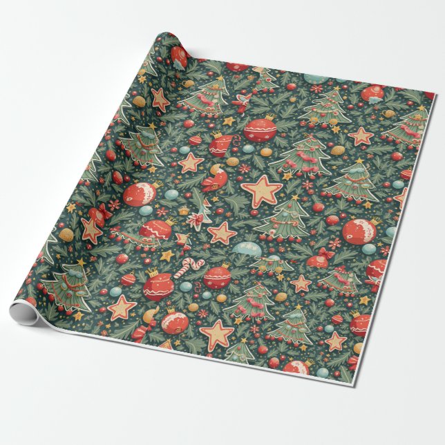christmas wrapping paper (Unrolled)