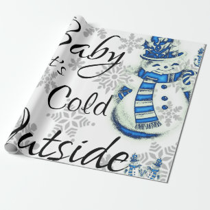 Christmas Wrapping Paper Baby it's Cold Outside 