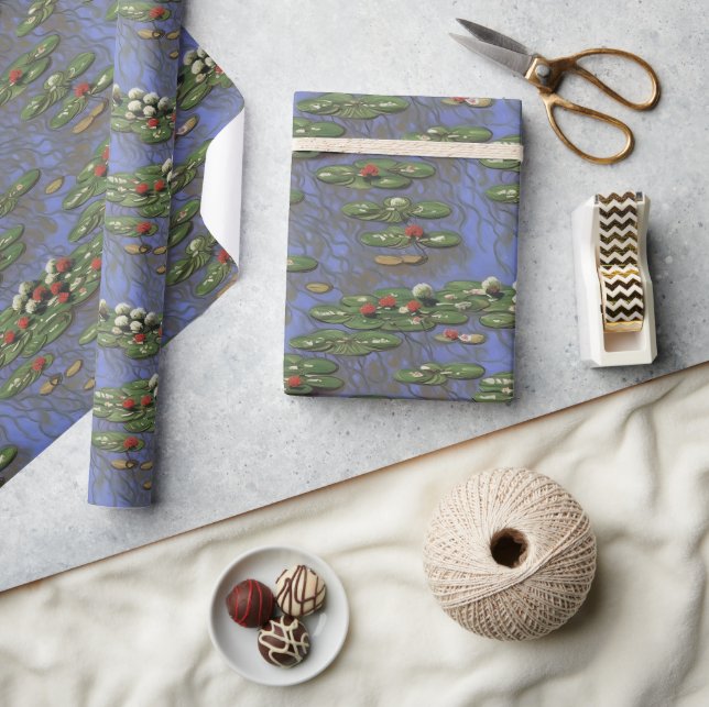 Christmas Wrapping Paper Claude Monet inspired (Crafts)