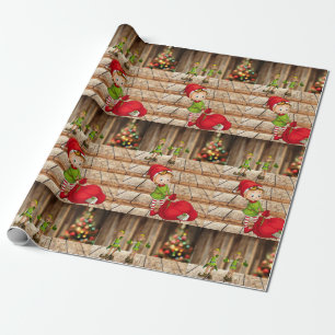 Christmas Wrapping Paper Elf