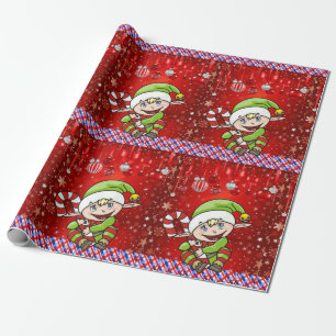 Christmas Wrapping Paper Elf