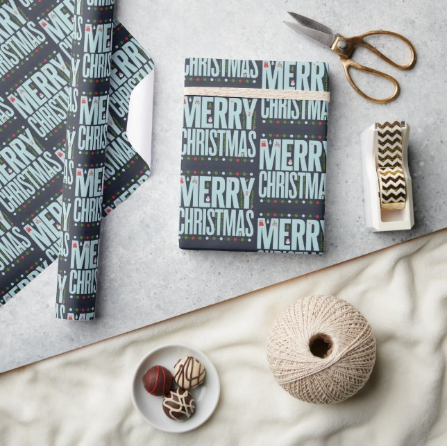 Christmas Wrapping Paper Flat Sheet Set of 3 (Crafts)