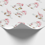 Christmas Wrapping Paper - Gnomes With Gifts<br><div class="desc">Cute gnomes some holding Christmas gifts others holding a lantern.

Once you have your order please leave your feedback & pic's in situ on my page you bought it from,  thanks</div>