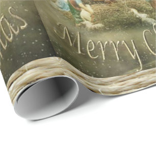 Christmas Wrapping Paper Jesus