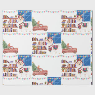 Christmas Wrapping Paper llama