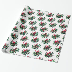 Christmas Wrapping Paper-Mistletoe Paper