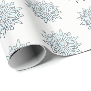 Christmas Wrapping Paper Nordic Snowflakes
