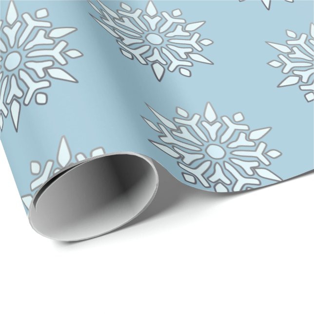 Christmas Wrapping Paper Nordic Snowflakes (Roll Corner)