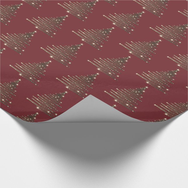 Christmas Wrapping Paper-Oh Christmas Tree Wrapping Paper (Corner)
