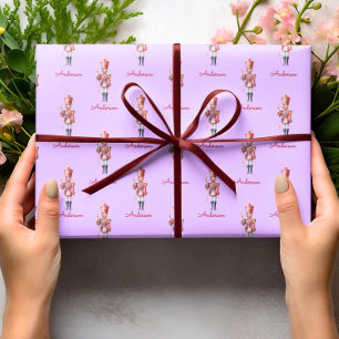Christmas Wrapping Paper Personalized Nutcracker 
